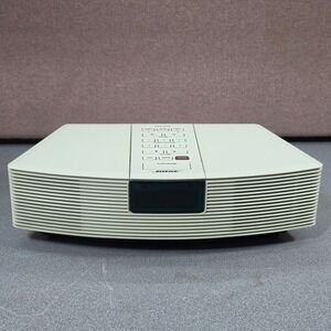 Bose Wave Radio AWR1-1W Tabletop AM/FM Alarm Clock Cream White Good Condition